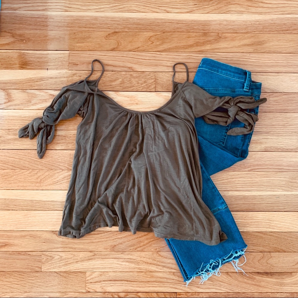 Free People Believe Me Cold Shoulder Tank